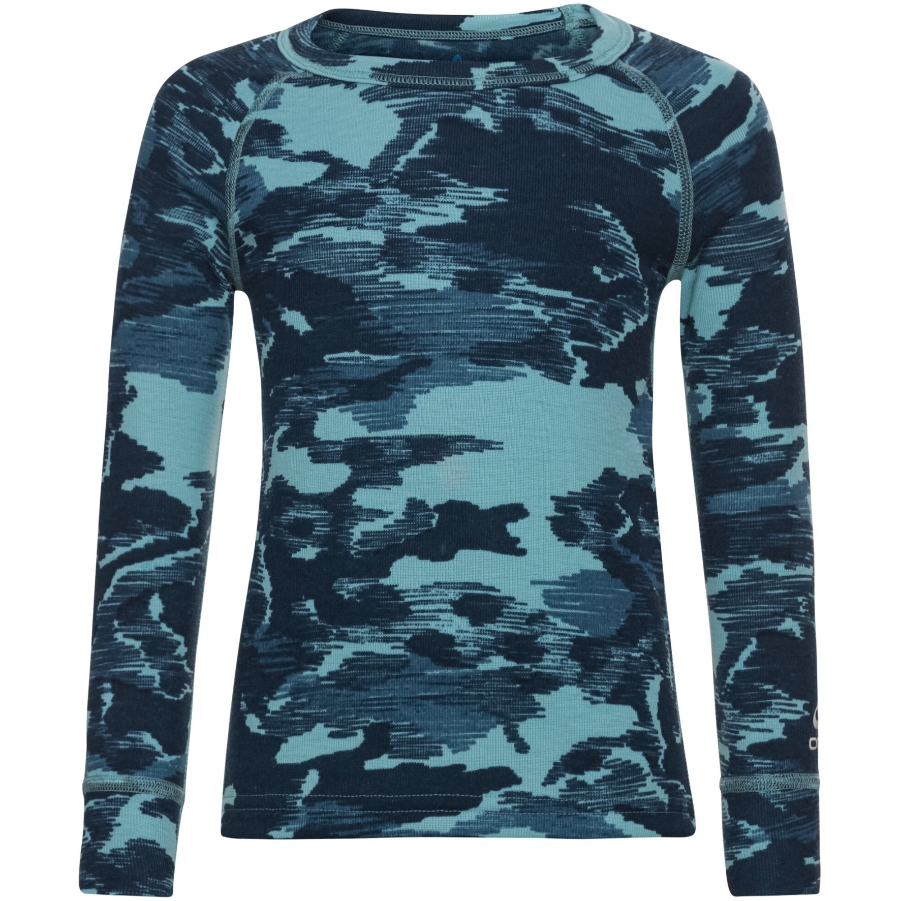 Picture of Odlo Active Warm Eco Trend Kids&#039; Long-Sleeve Base Layer Top - reef waters