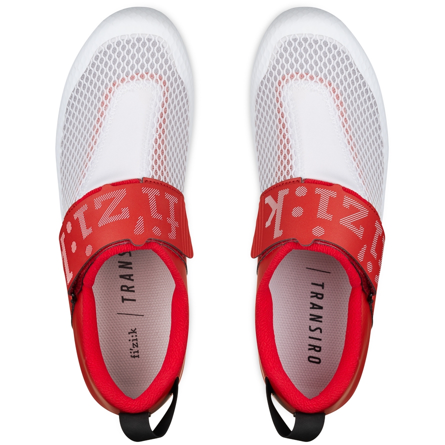 Cycling shoes Fizik Transiro Hydra Aeroweave Carbon - White/Silver - Ski a Bike Centrum Radotín
