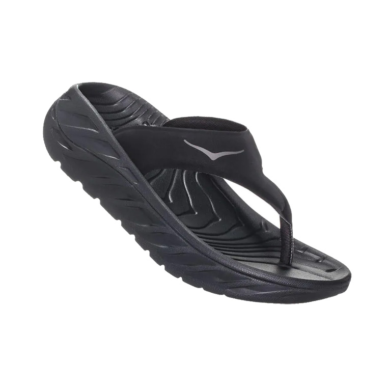 Picture of Hoka Ora Recovery Flip Women&#039;s Thong Sandals - black / dark gull gray