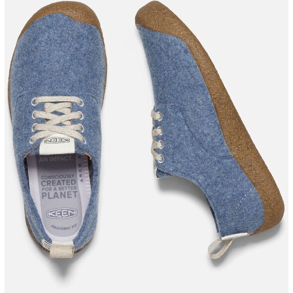KEEN Mosey Derby Shoes Women - Blue Felt / Birch | BIKE24