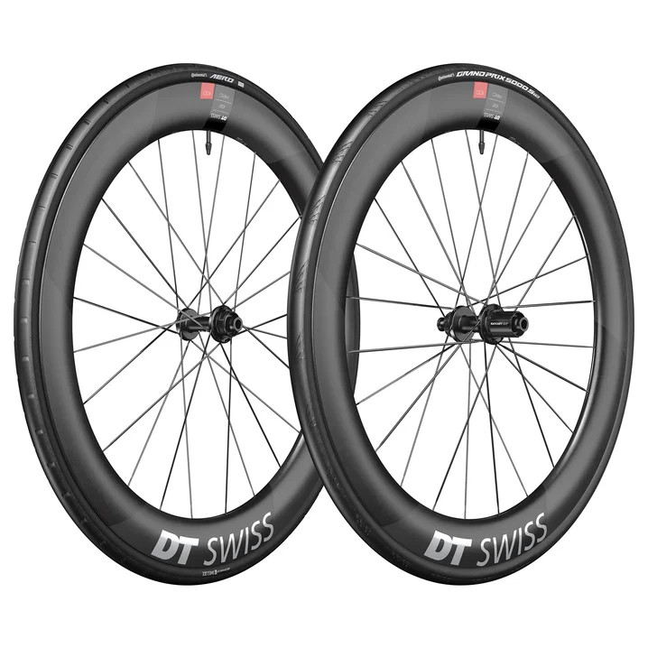 Bild von DT Swiss | Continental WTS Laufradsystem - ARC 1100 DICUT 62 Satz + Aero 111 / GP 5000 S Faltreifen - 28" | 12x100/12x142mm