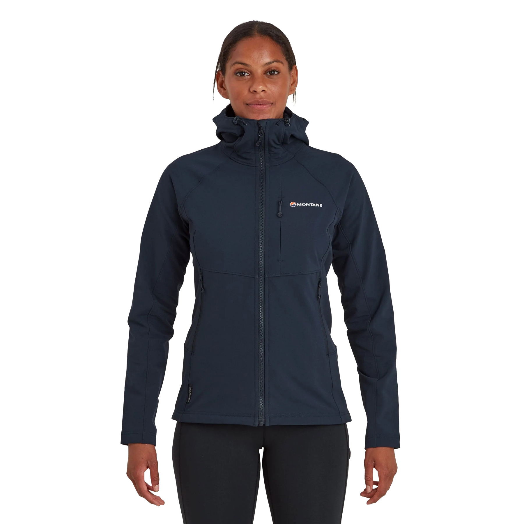 Picture of Montane Krypton Women&#039;s Softshell Hoodie Jacket - eclipse blue