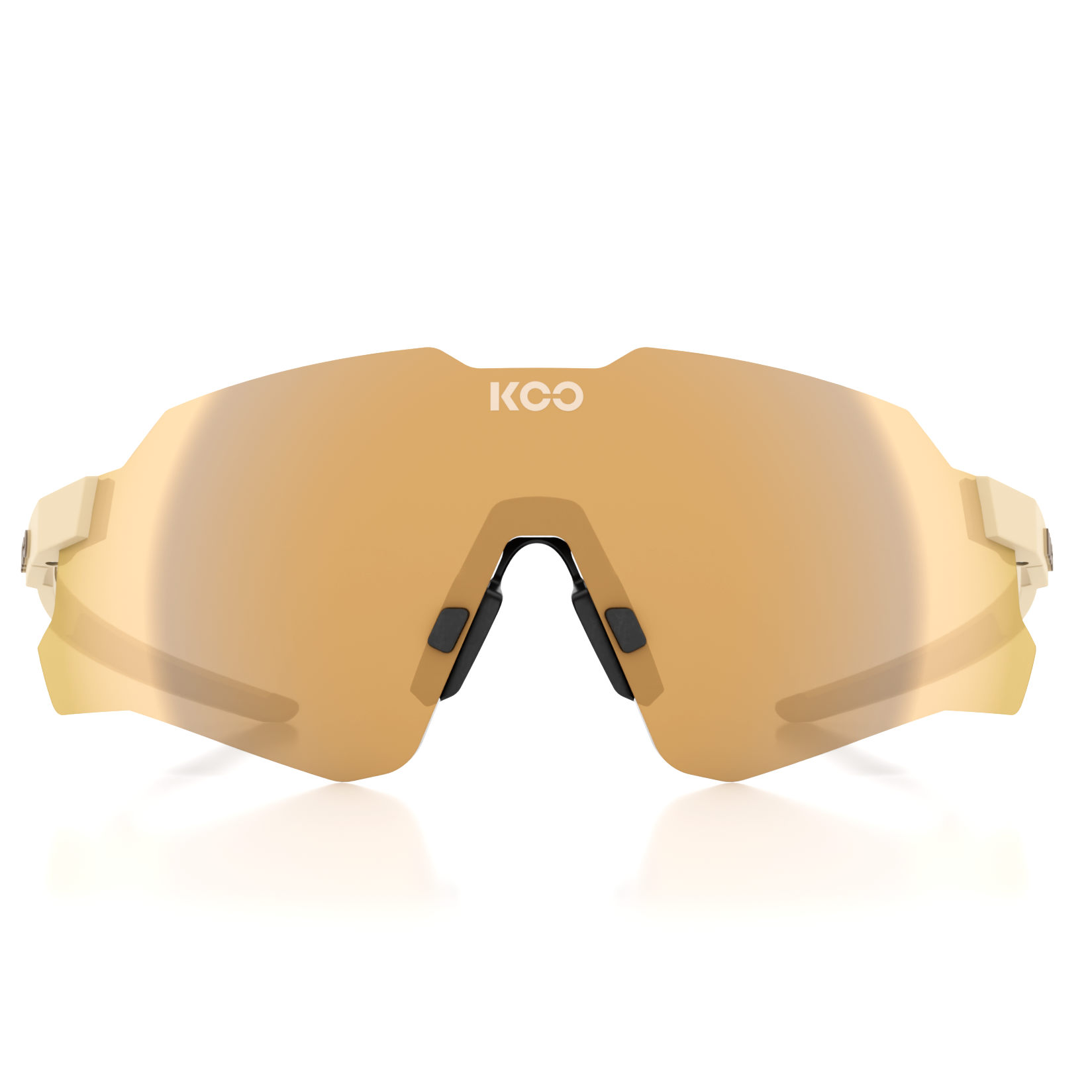 KOO Nebula Sunglasses - Vanilla Matt - Dark Gold Mirror | BIKE24