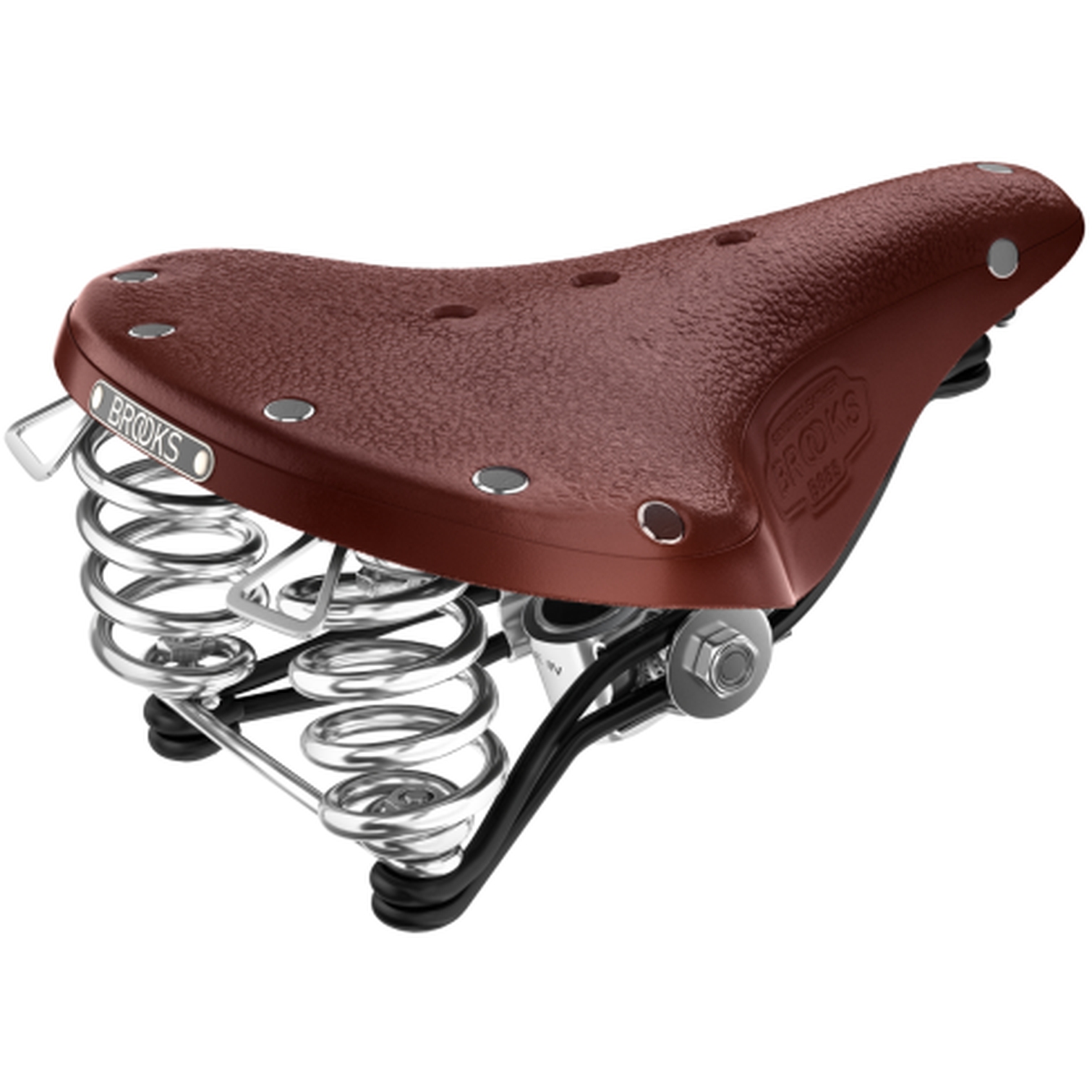 Picture of Brooks B66 Short Bend Leather Saddle - brown