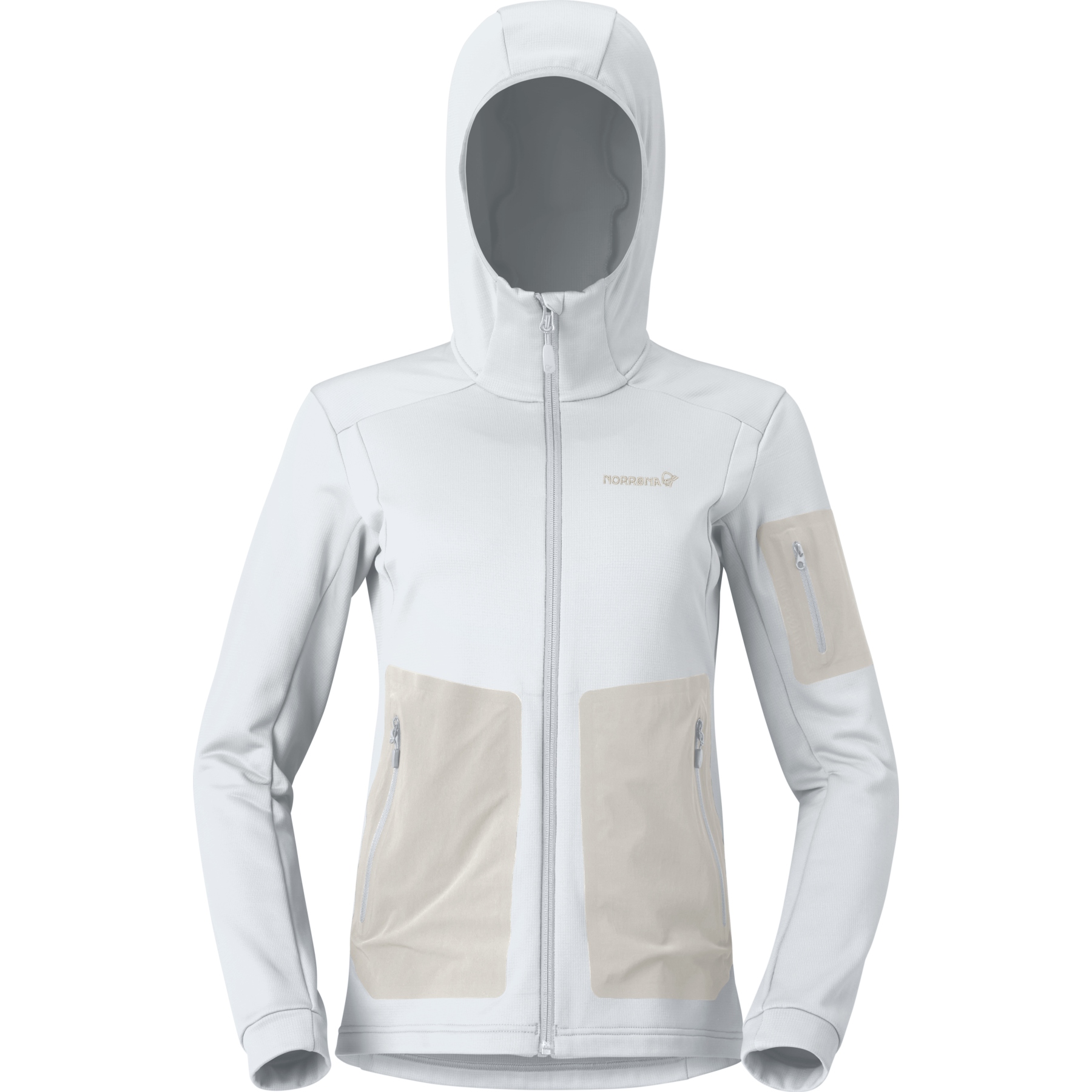 Photo produit de Norrona Veste à Capuche Femme - falketind warm2 stretch - Snow White