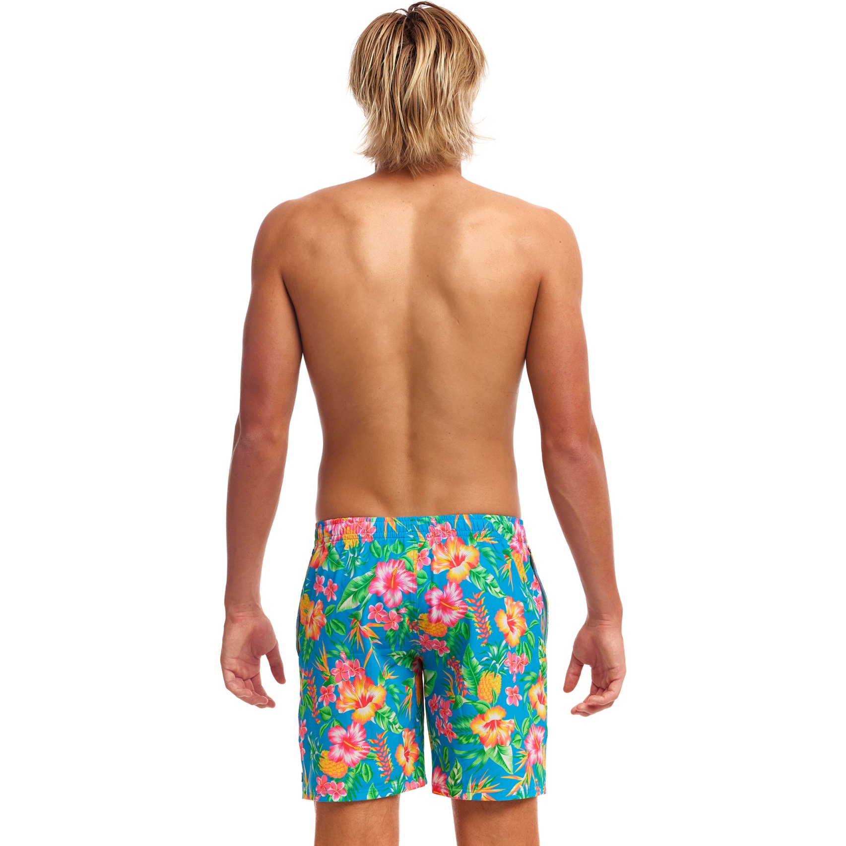 Funky Trunks Long Johnny Shorts Men Blue Hawaii BIKE24