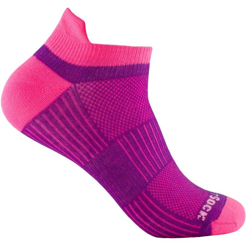 Produktbild von WRIGHTSOCK Coolmesh II Low Tab Doppellagige Socken - plum-pink - 803-24