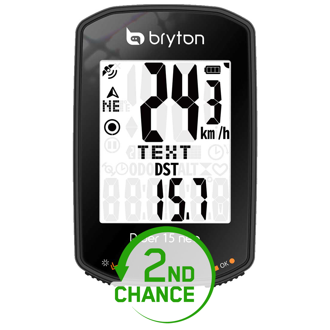 Produktbild von Bryton Rider 15 Neo E - GPS Fahrradcomputer - schwarz - B-Ware