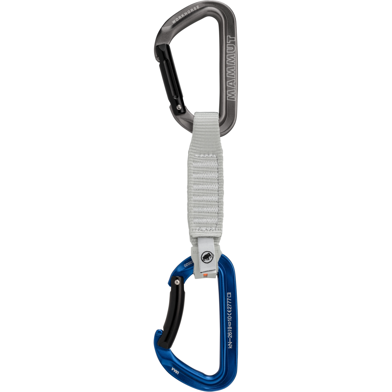 Productfoto van Mammut Workhorse Keylock 12 cm Quickdraw - grey-blue