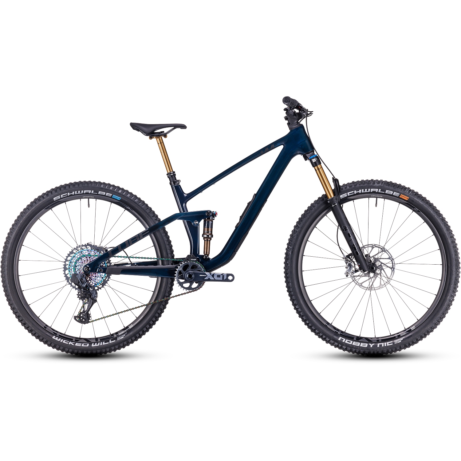 Produktbild von CUBE STEREO ONE44 C:68X SLT - 29&quot; Carbon Mountainbike - 2023 - liquidblue / black