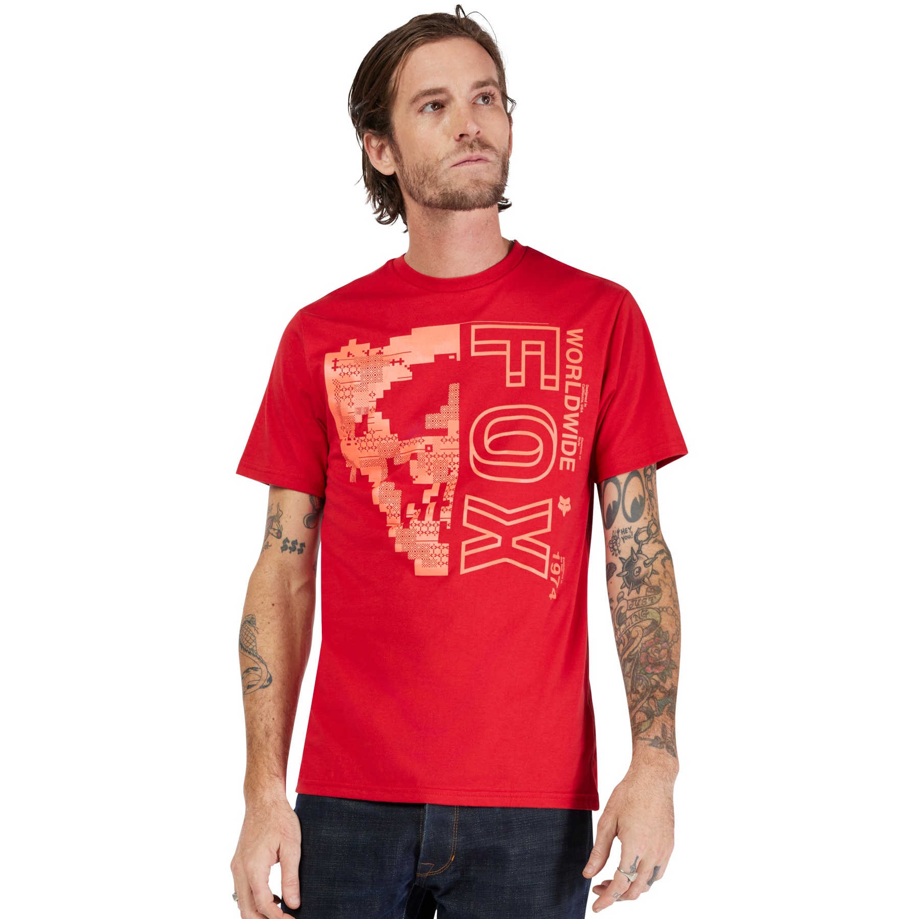 Produktbild von FOX Image Skull Premium Kurzarmshirt Herren - cardinal