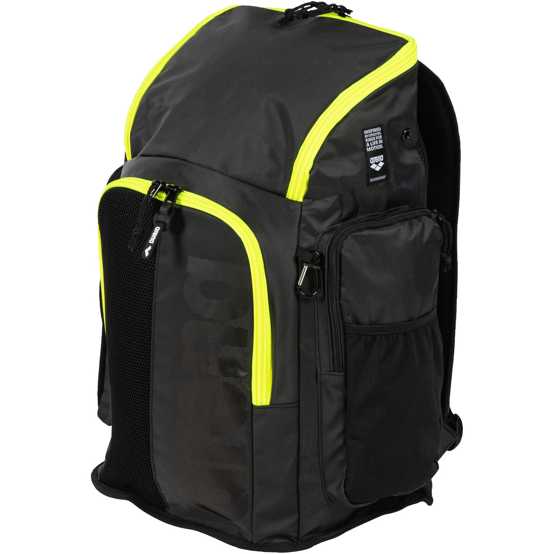 Picture of arena Spiky III 45L Backpack - Dark Smoke-Neon Yellow