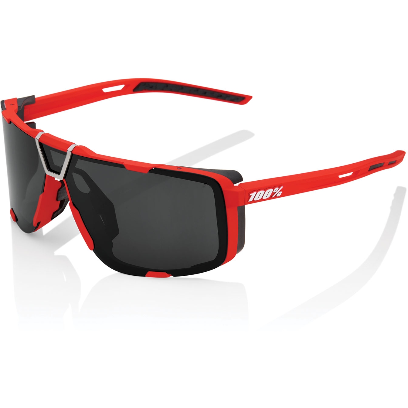 Image of 100% Eastcraft Glasses - Mirror Lens - Soft Tact Red / Black