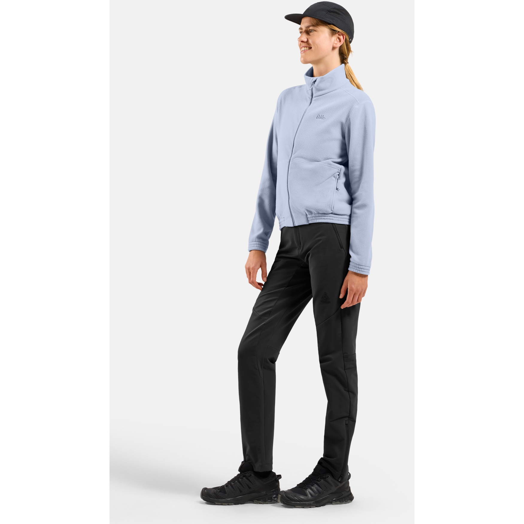 Veste Polaire Thermique Odlo Essential Pour Femme - T-shirt Manches Longues Sport, Gestion De L'humidité, Détails Réfléchissants