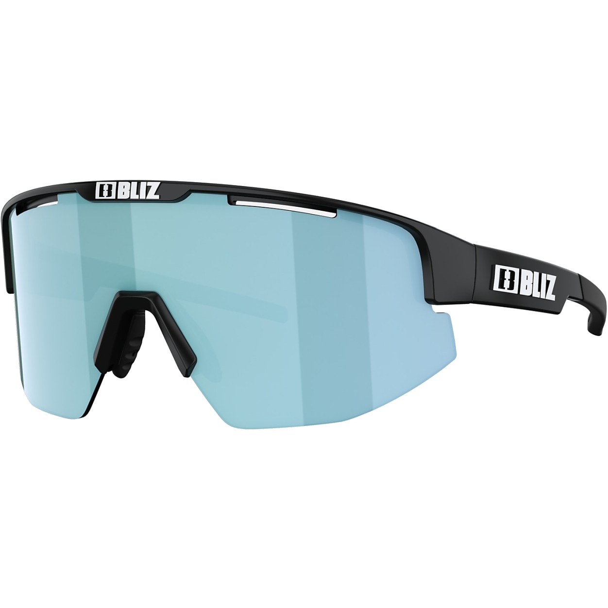 Picture of Bliz Matrix Small Glasses - Matt Black / Smoke Multi Ice Blue