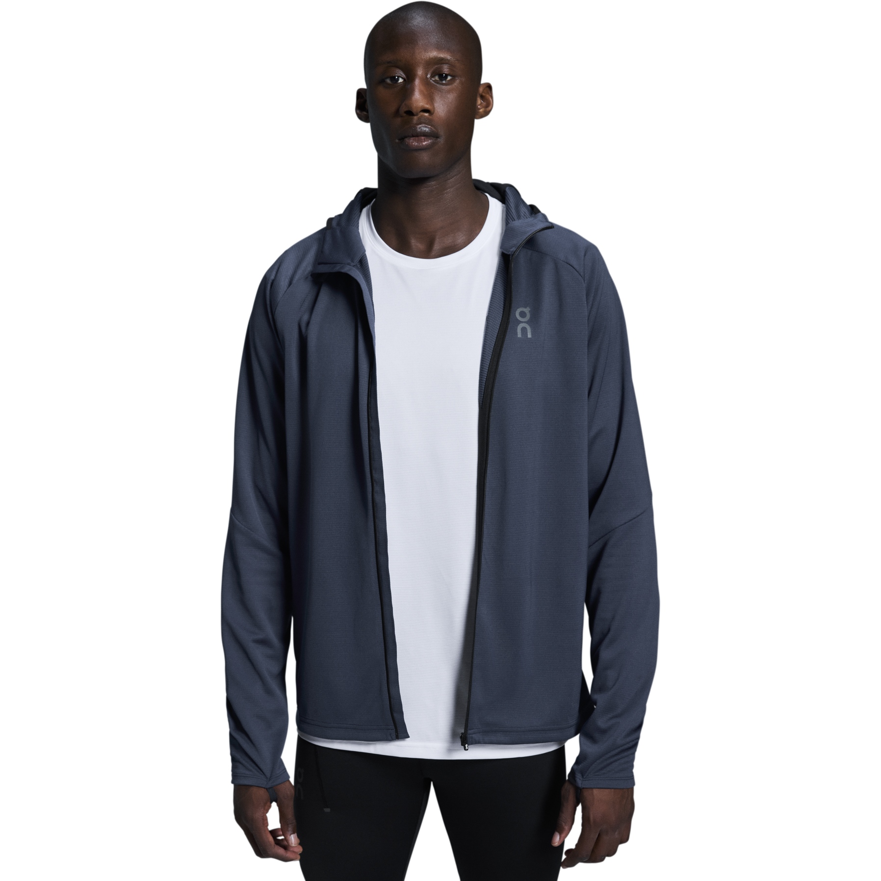 On Climate Zip Hoodie Laufjacke Herren - Midnight | BIKE24