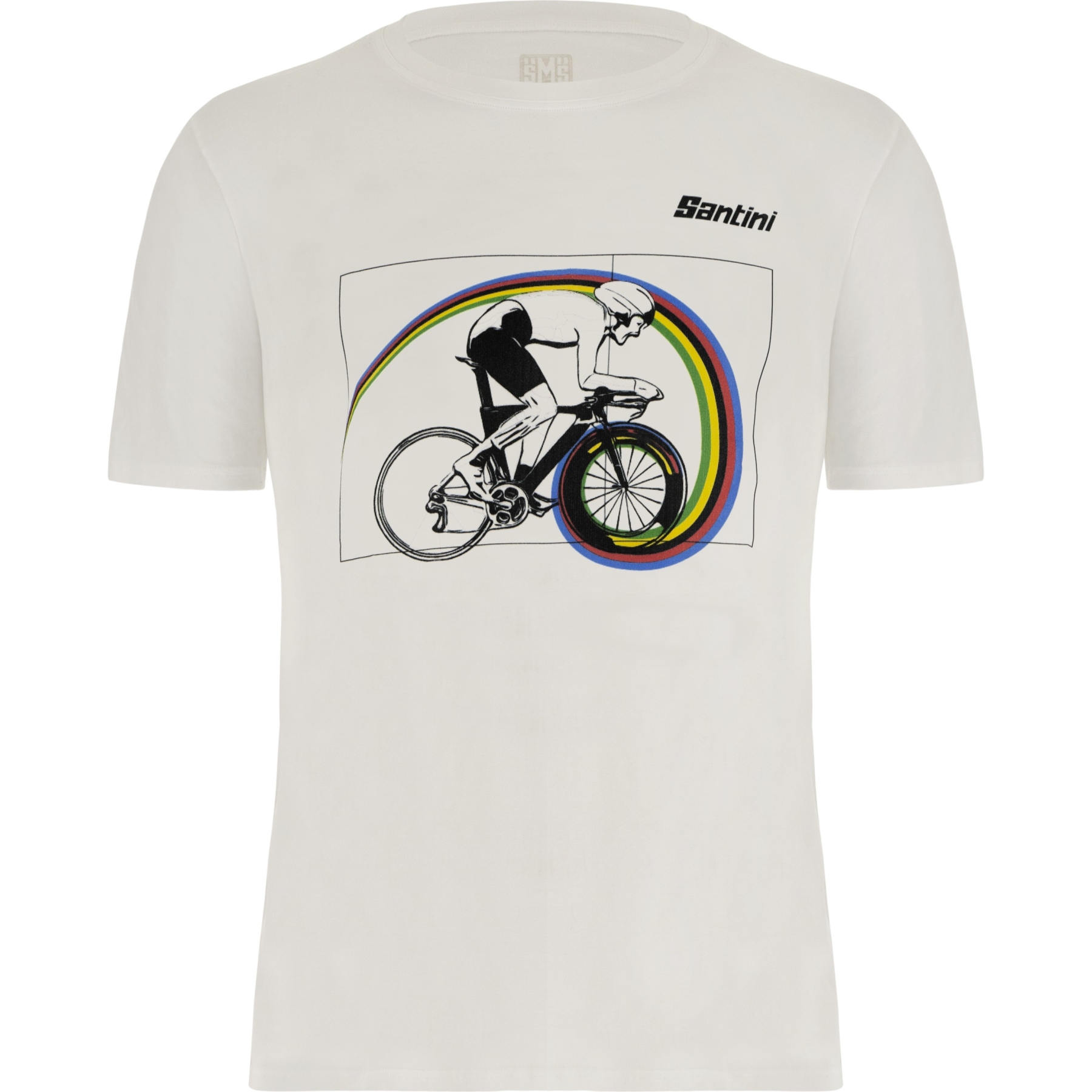 Produktbild von Santini UCI Crono TT T-Shirt - weiß BI