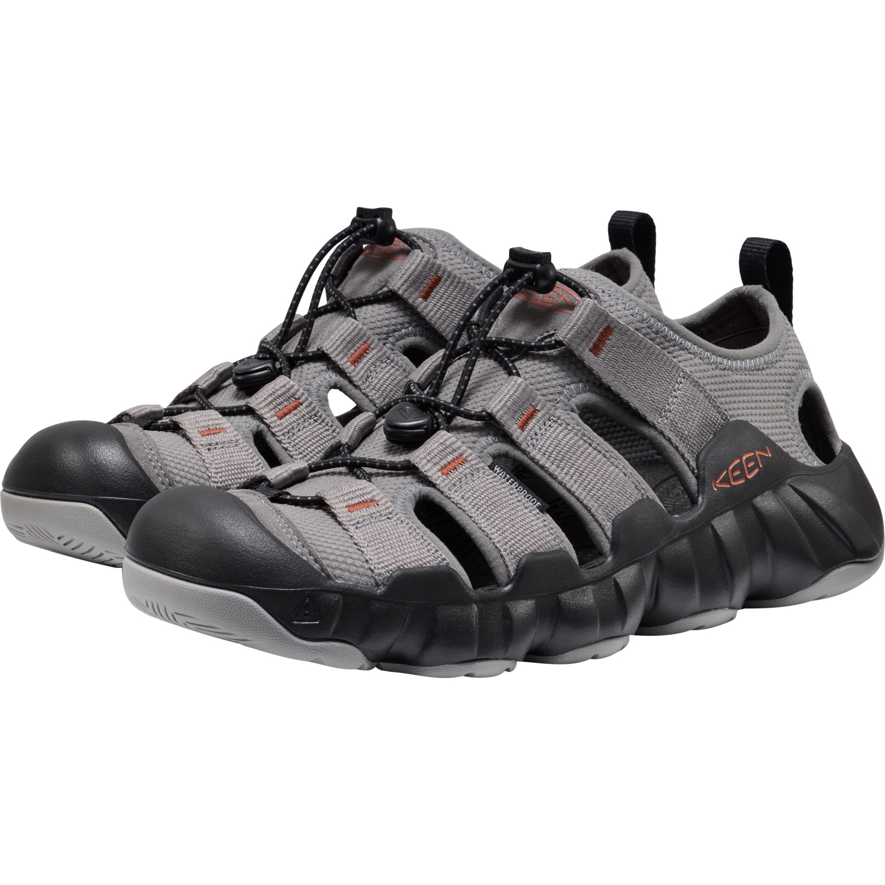 KEEN Hyperport H2 Sandals Men - Steel Grey/Burnt Brick | BIKE24