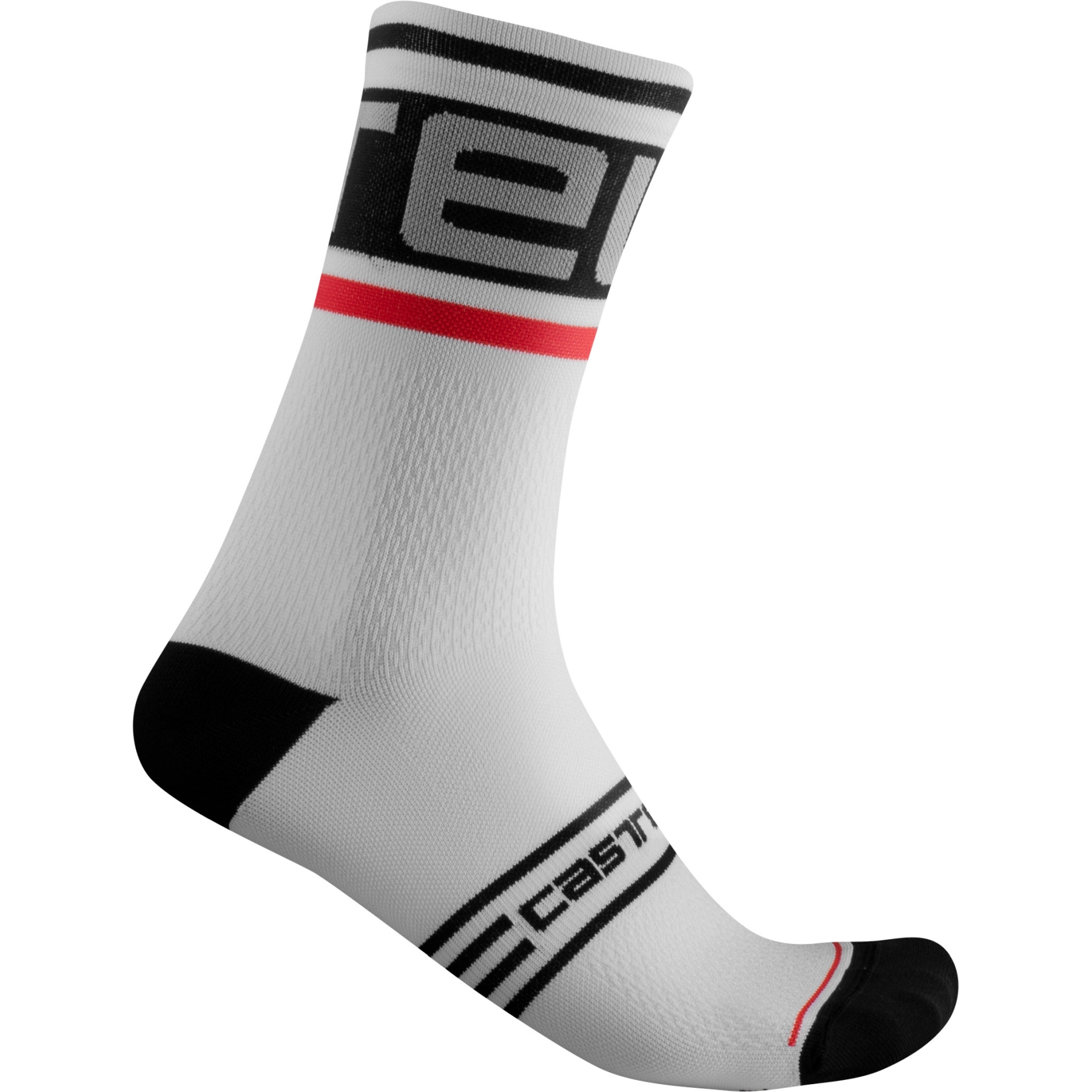 Picture of Castelli Prologo 15 Socks - black/white 101