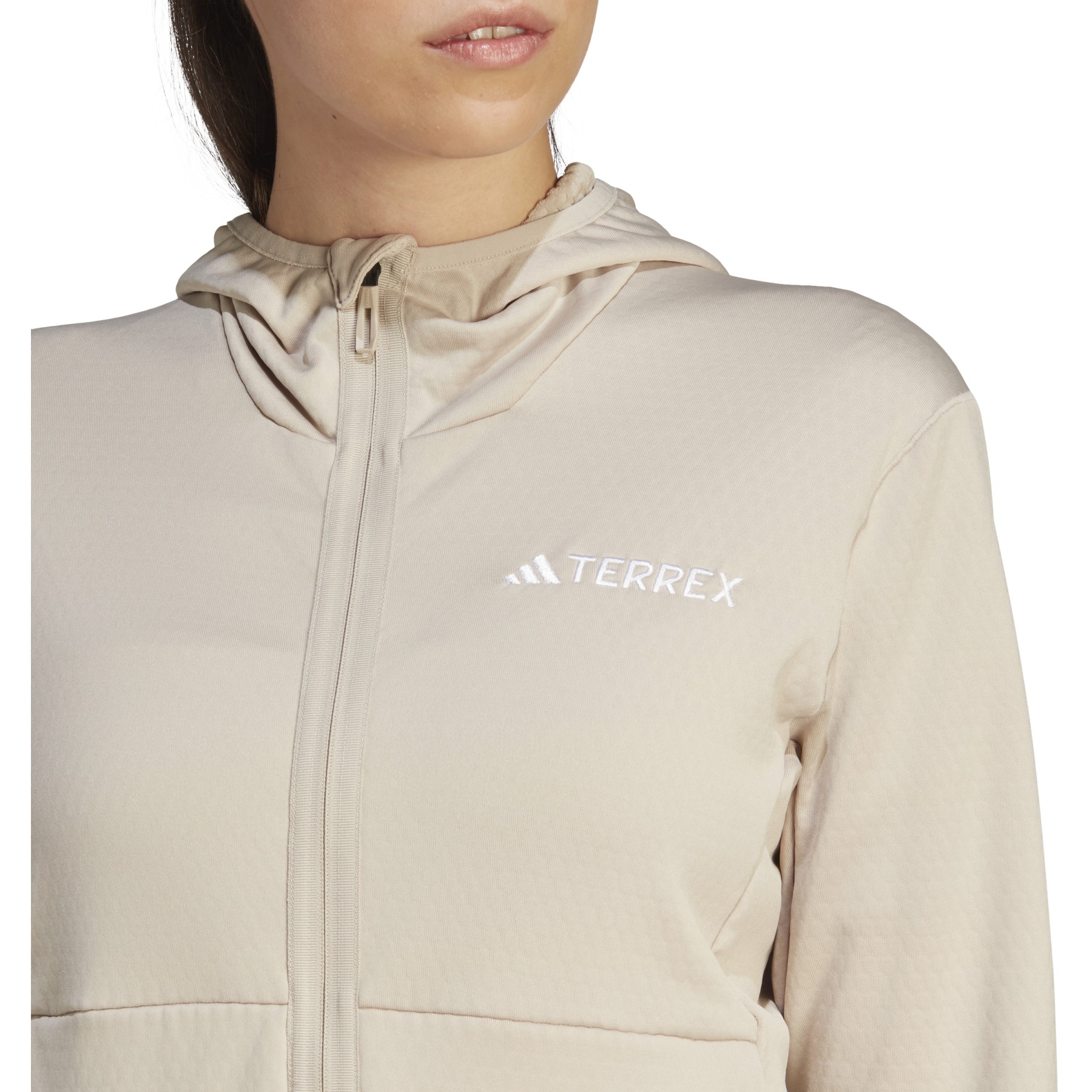 adidas Xperior - beige Jacket Fleece wonder Hooded Women TERREX Light IB1820