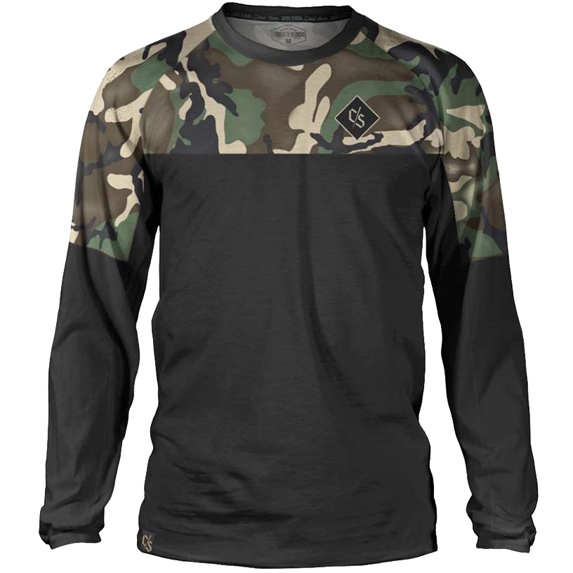 Picture of Loose Riders C/S Camo Long Sleeve Jersey - Tundra Forest