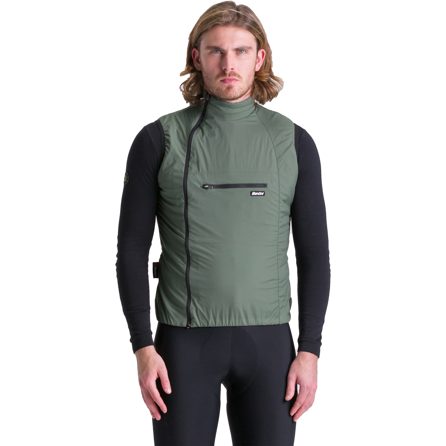 Picture of Santini Alpha Pack Vest Men 3M55075ALPHAPACK - verde militare VM