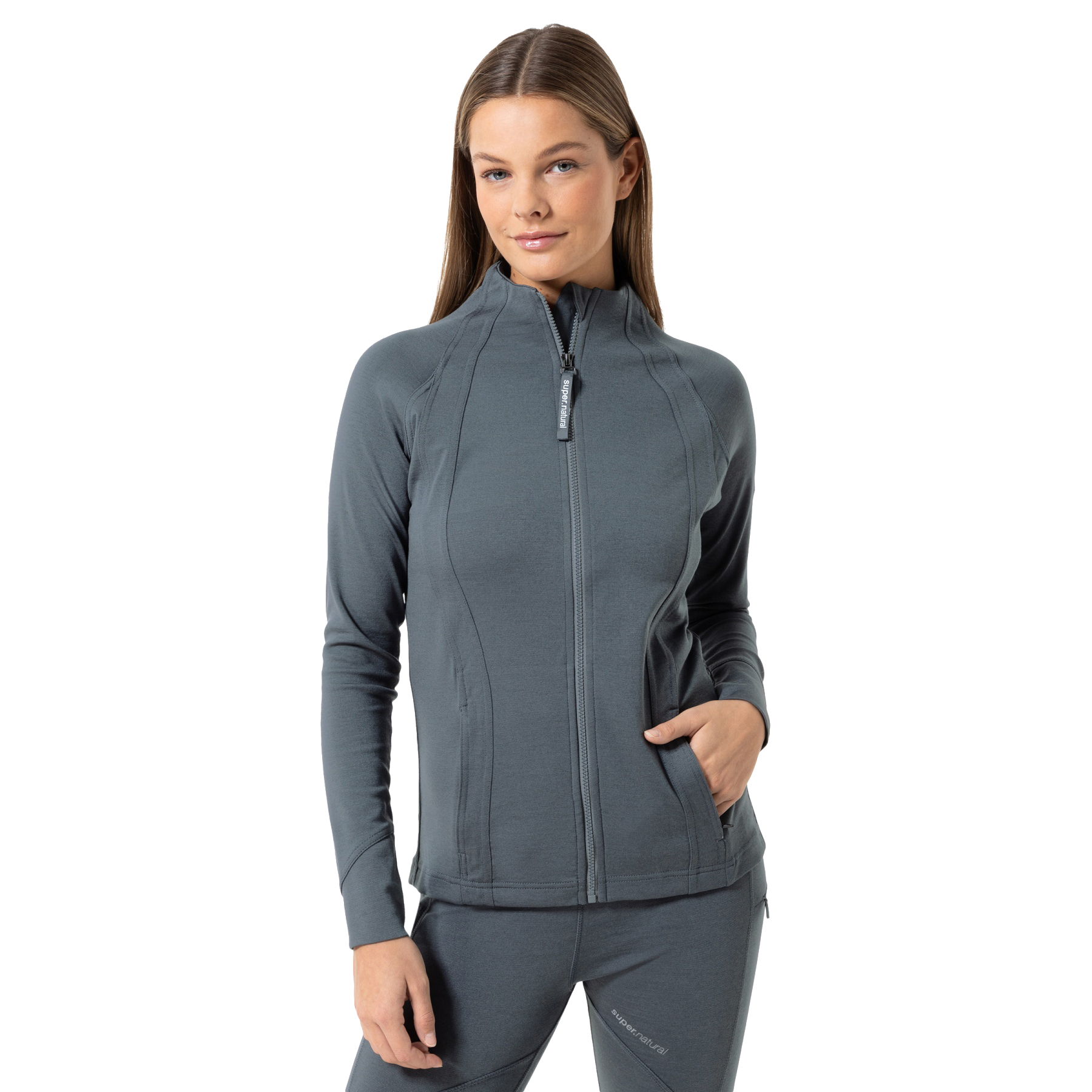 Produktbild von SUPER.NATURAL Movement Jacke Damen - Turbulence Blue/Jet Black