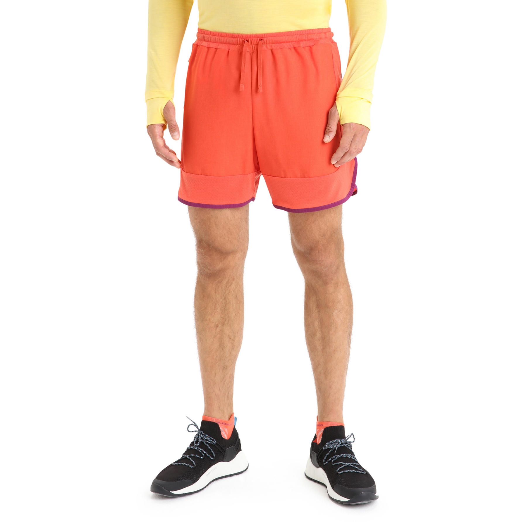 Picture of Icebreaker Men&#039;s ZoneKnit™ Shorts - Vibrant Earth/Go Berry