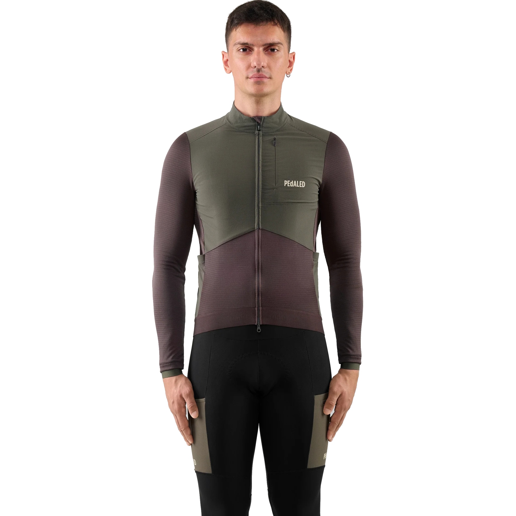 Productfoto van PEdALED Odyssey Winddichte Merino Shirt Heren - Raisin Purple
