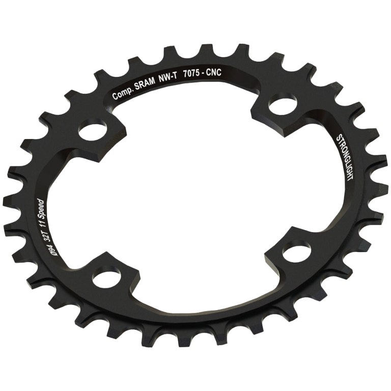 Picture of Stronglight MTB Narrow-Wide Chainring - 4-Arm - 104mm - for SRAM X01 - black