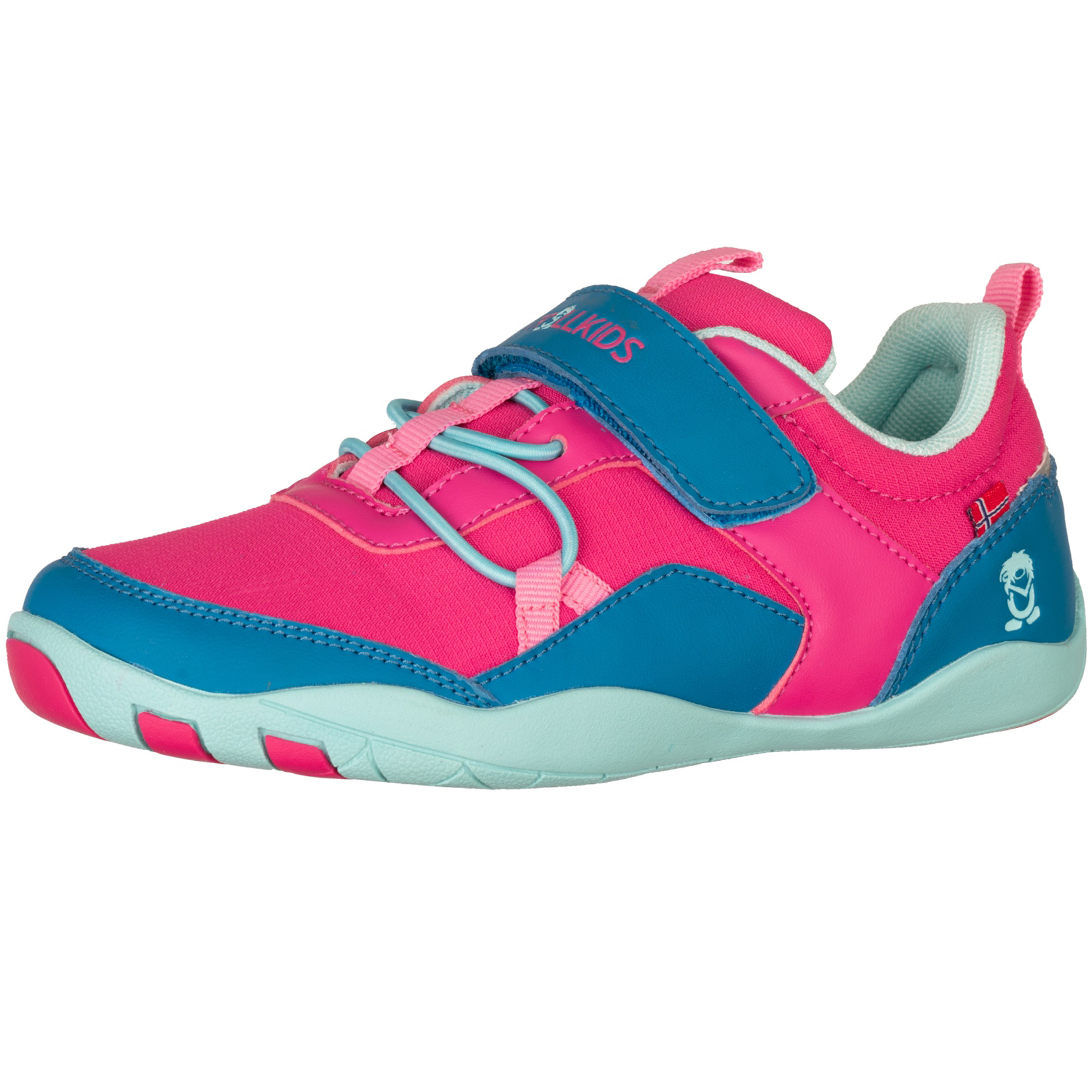 Produktbild von Trollkids Skaland Hiker Barfußschuhe Kinder - Bright Pink/Harbor Blue/Aqua Haze