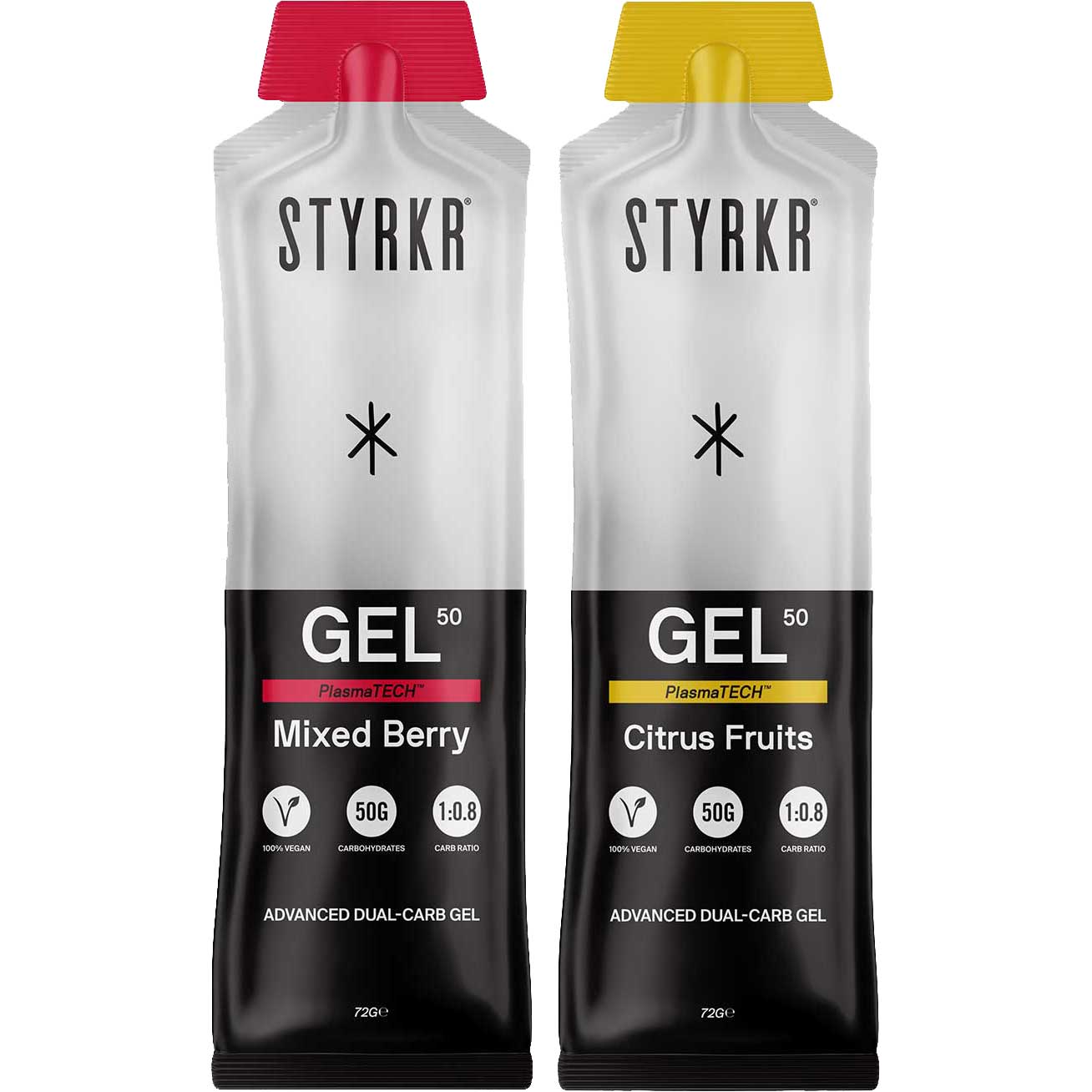 Produktbild von Styrkr GEL50 Dual-Carb Energy Gel - Kohlenhydrat-Gel - 72g