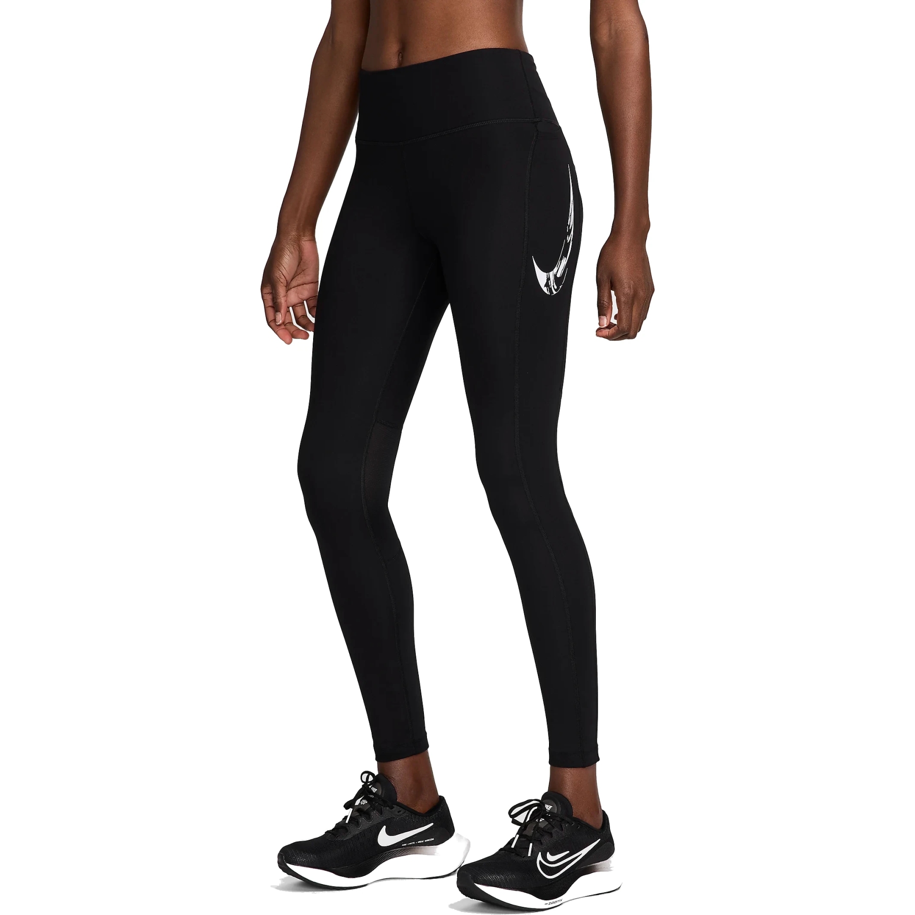 Nike Fast Swoosh 7 8 Running Tights Women black white FV6682 010 BIKE24