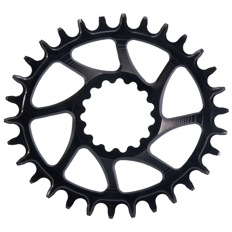 Picture of Garbaruk Melon MTB Chainring - Direct Mount / Oval / Narrow-Wide - for e*thirteen Quick Connect - black