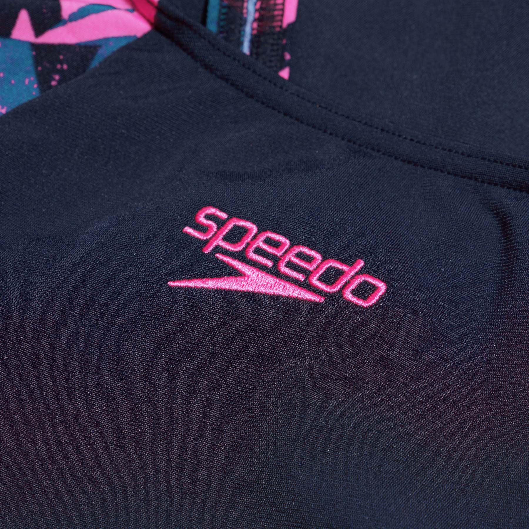 Speedo, Logo Swimsuit, Navy/Shine
