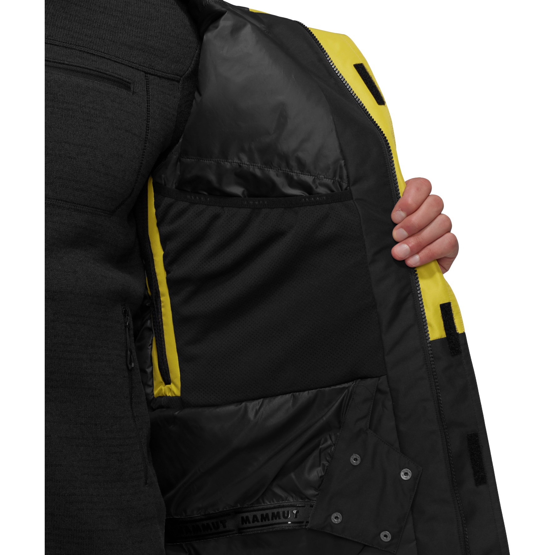 Mammut Fall Line Hardshell Thermo Hooded Jacket Men - aura-black