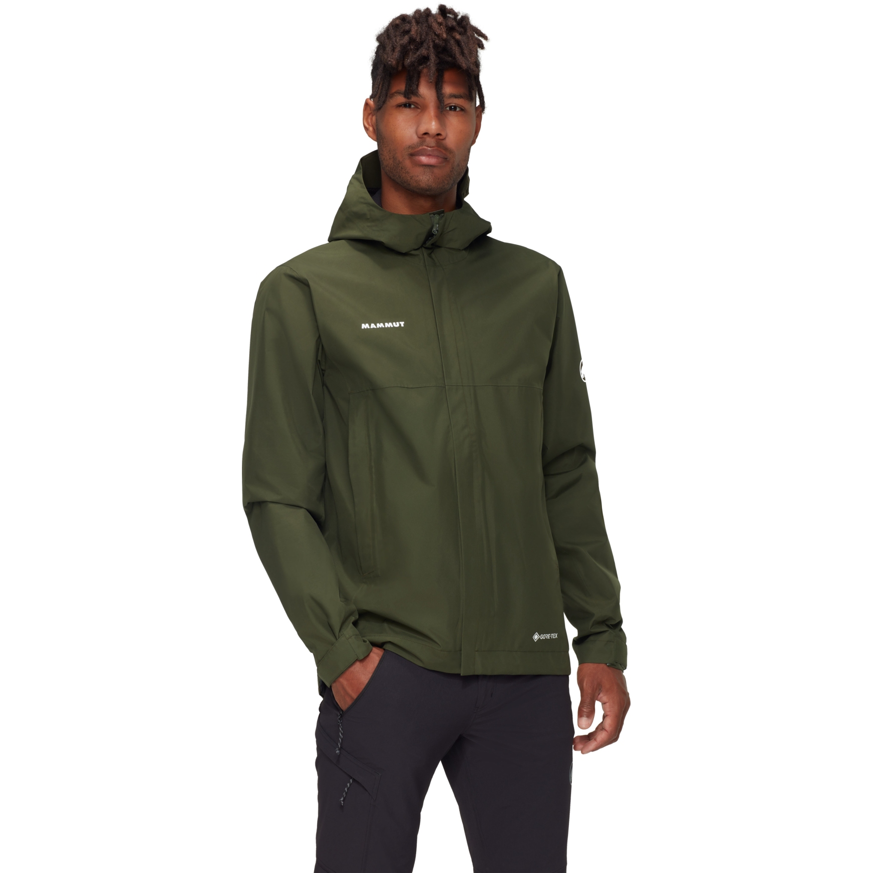 Picture of Mammut Treeline Light Hardshell Hooded Jacket Men - dark marsh
