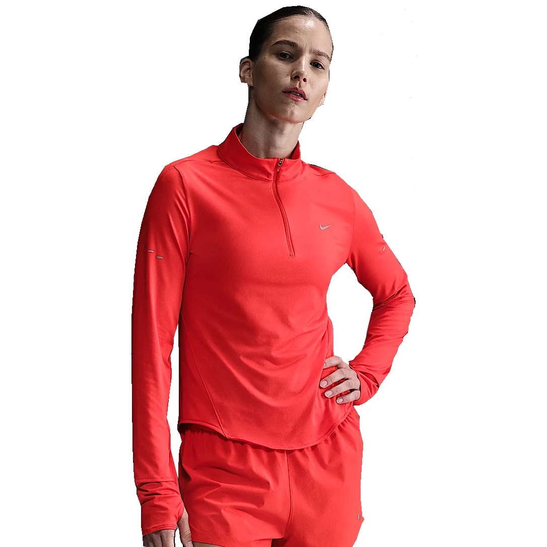 Picture of Nike Swift Dri-FIT UV 1/4-Zip Longsleeve Top Women - light crimson/reflective silver HQ0499-696