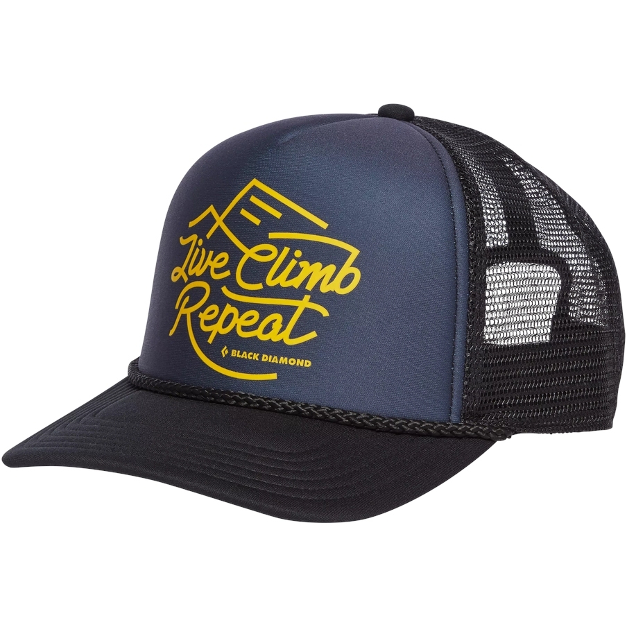 Picture of Black Diamond Flat Bill Trucker Hat - Carbon-Sulphur