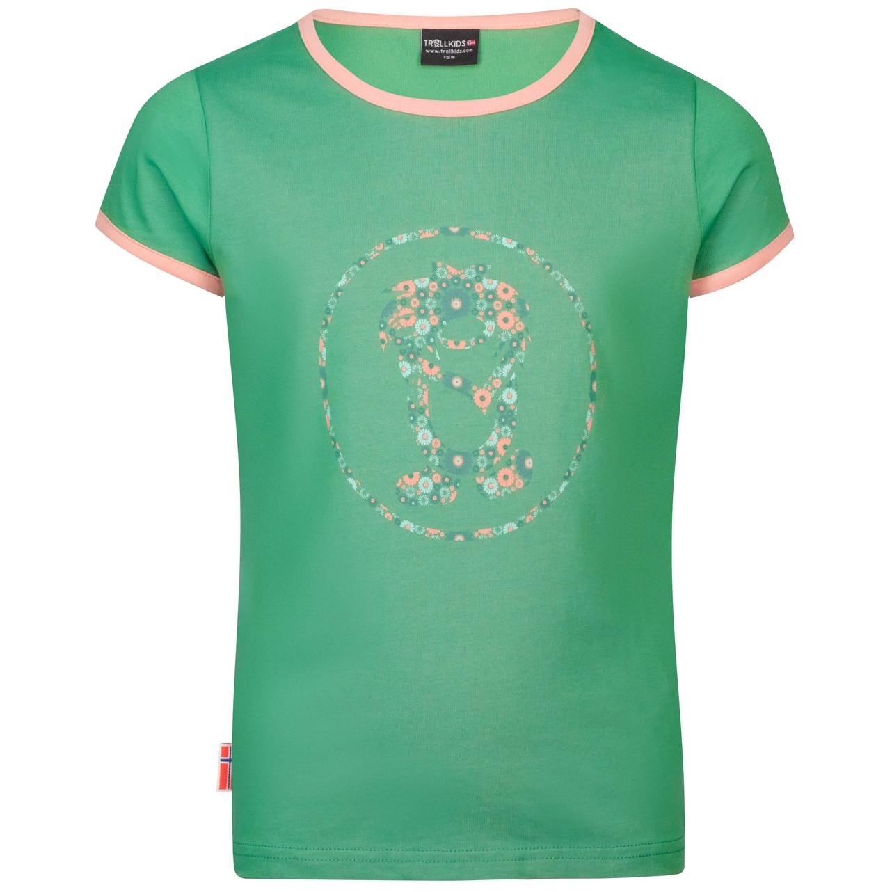 Produktbild von Trollkids Flower Troll T-Shirt Mädchen - Leaf Green/Dahlia