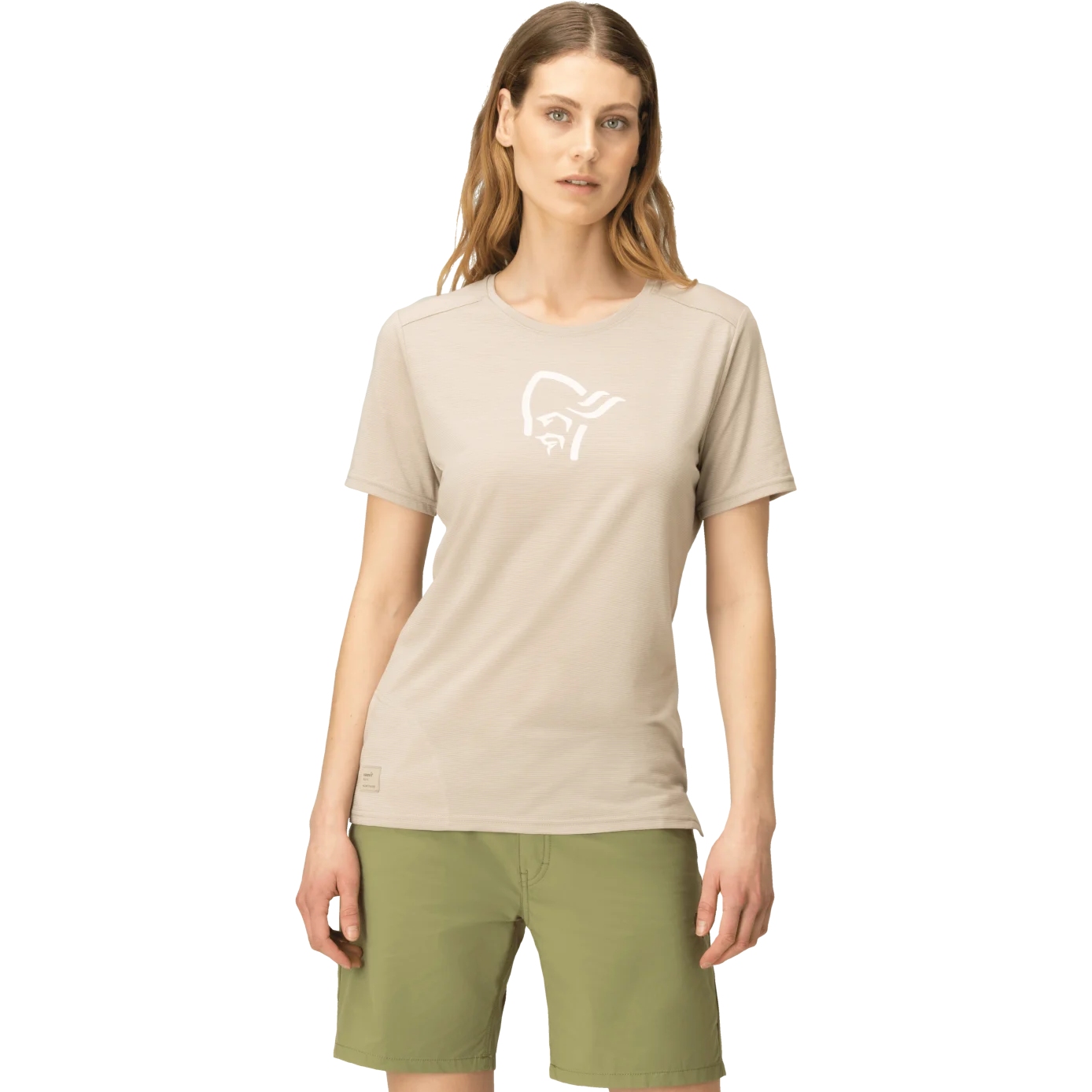 Picture of Norrona femund equaliser merino T-Shirt Women - Pure Cashmere