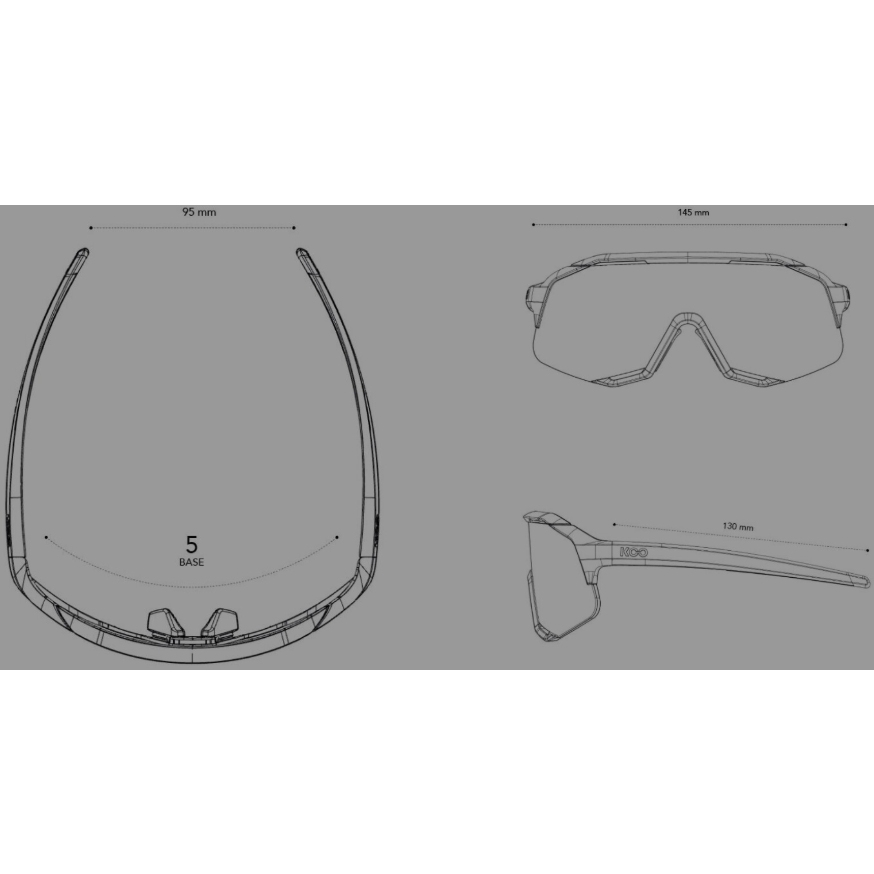KOO Demos Sunglasses - White | Turquoise Mirror | BIKE24