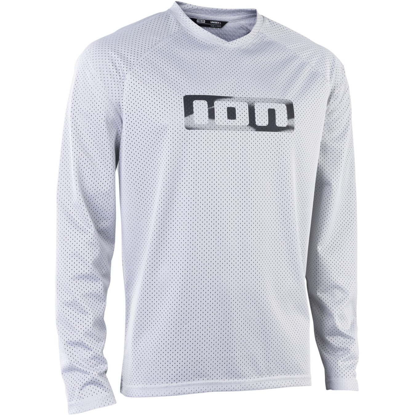 Picture of ION Bike Logo Longsleeve Jersey Unisex - Grey Dusk