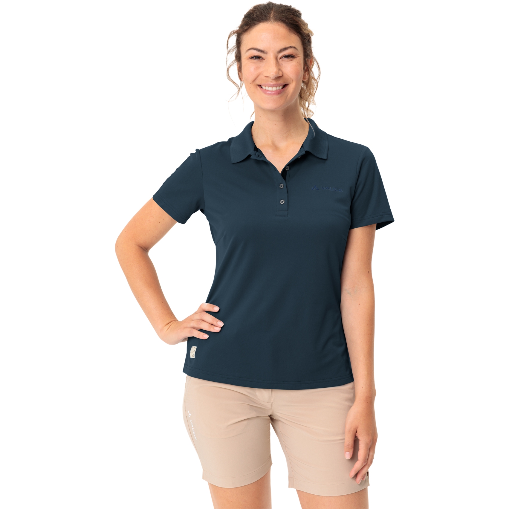 Picture of Vaude Essential Polo Shirt Women - dark sea