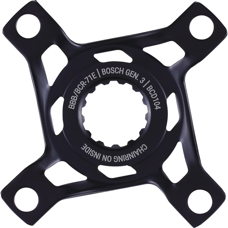 Picture of BBB Cycling Crank Spider E-Bike Mount BCR-71E Bosch G3-104/4 -CL52 - black