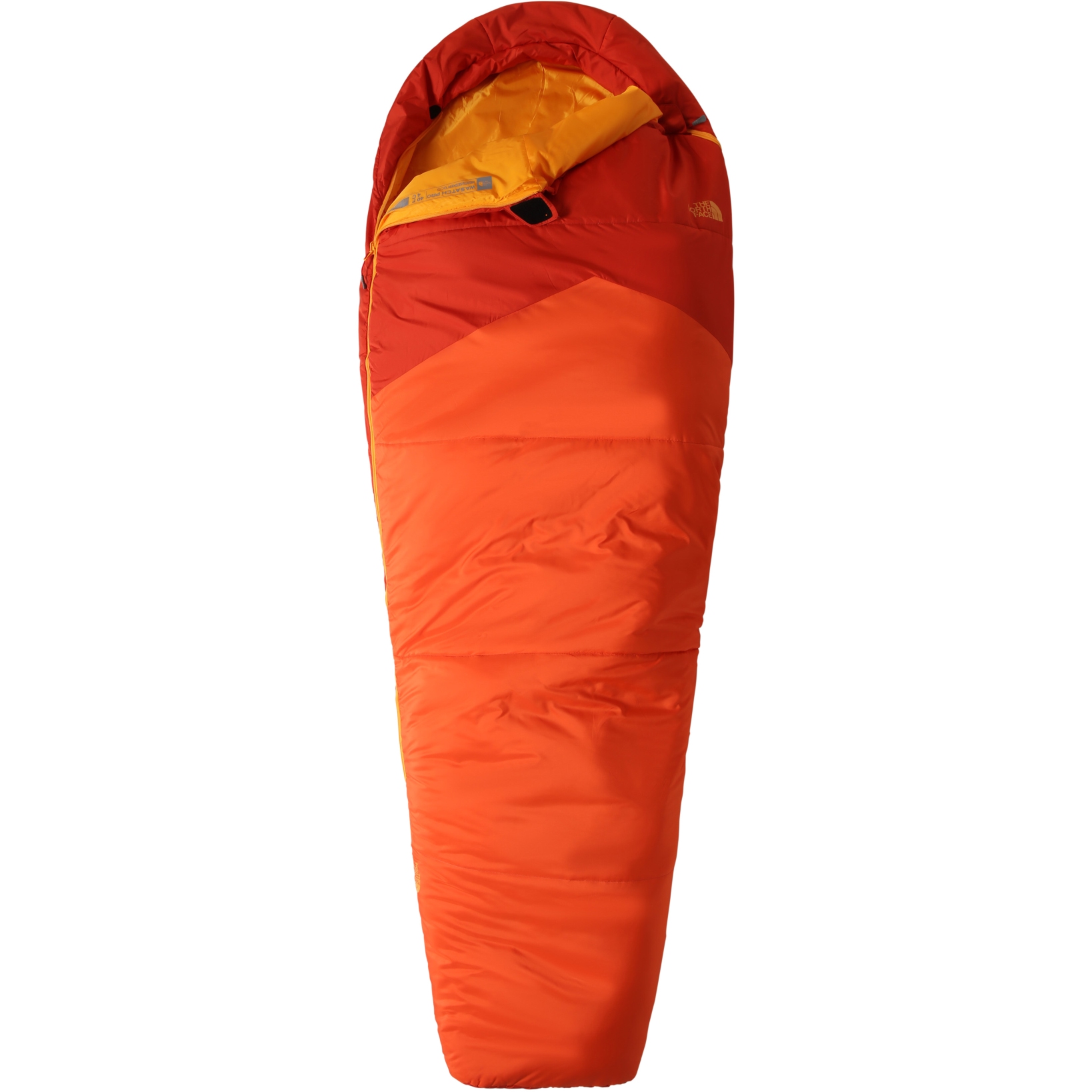 Picture of The North Face Wasatch Pro 4°C Sleeping Bag - Long - Right Zip - Zion Orange/Persian Orange