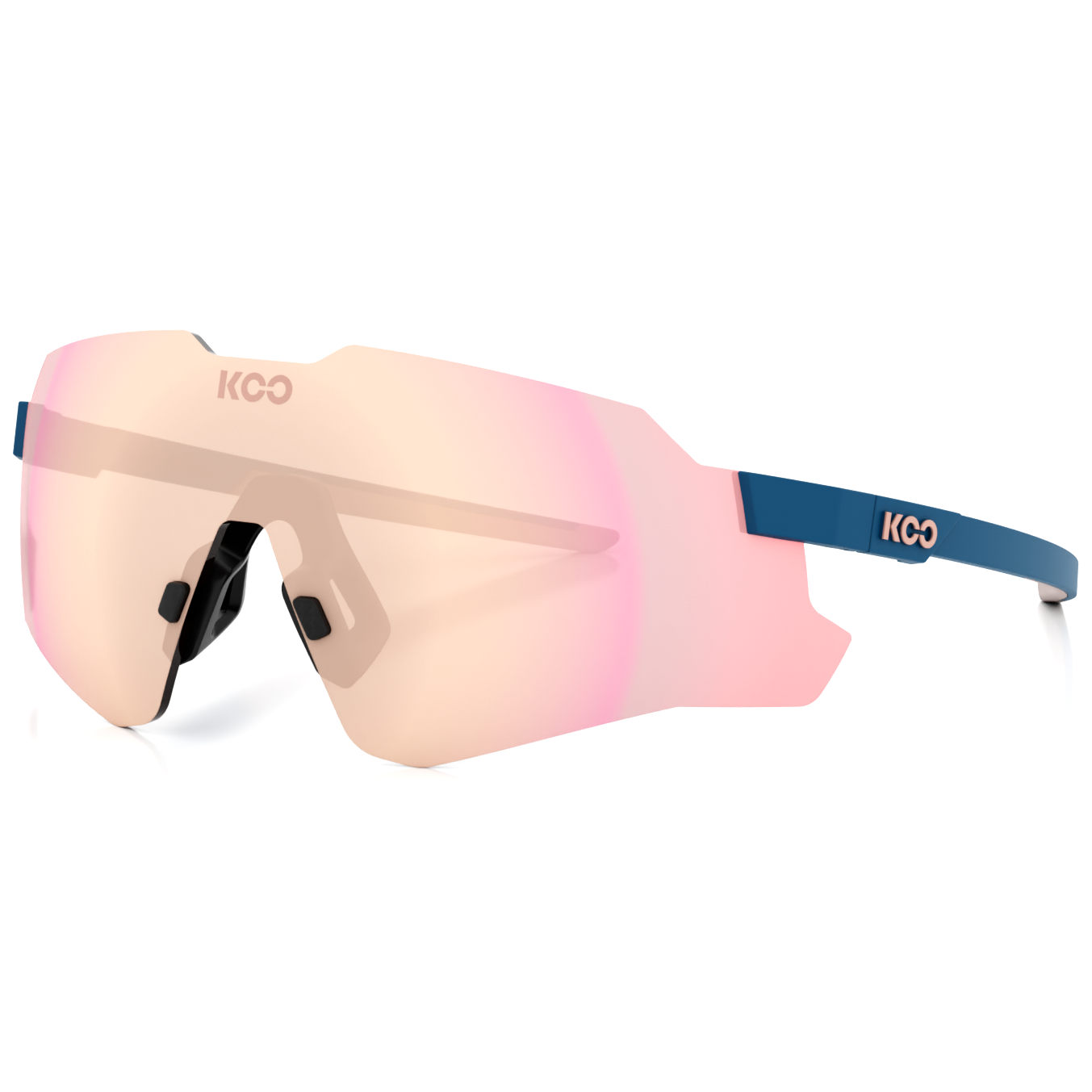Produktbild von KOO Nebula Photochromic Sonnenbrille - Midnight Blue Matt | Photochromic Rose Gold  Mirror