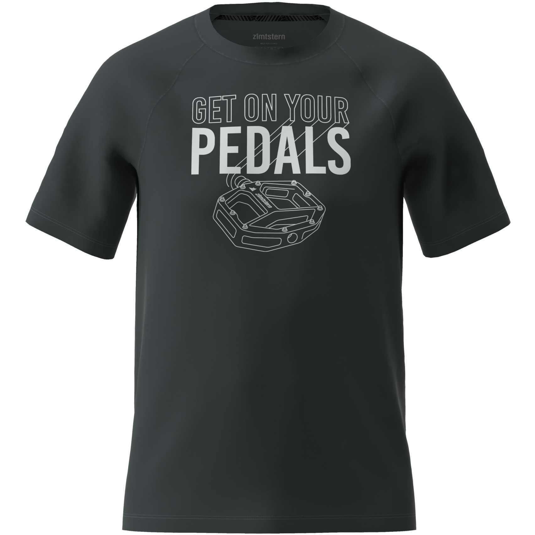 Picture of Zimtstern Pedalz Casual Tee Men - Pirate Black