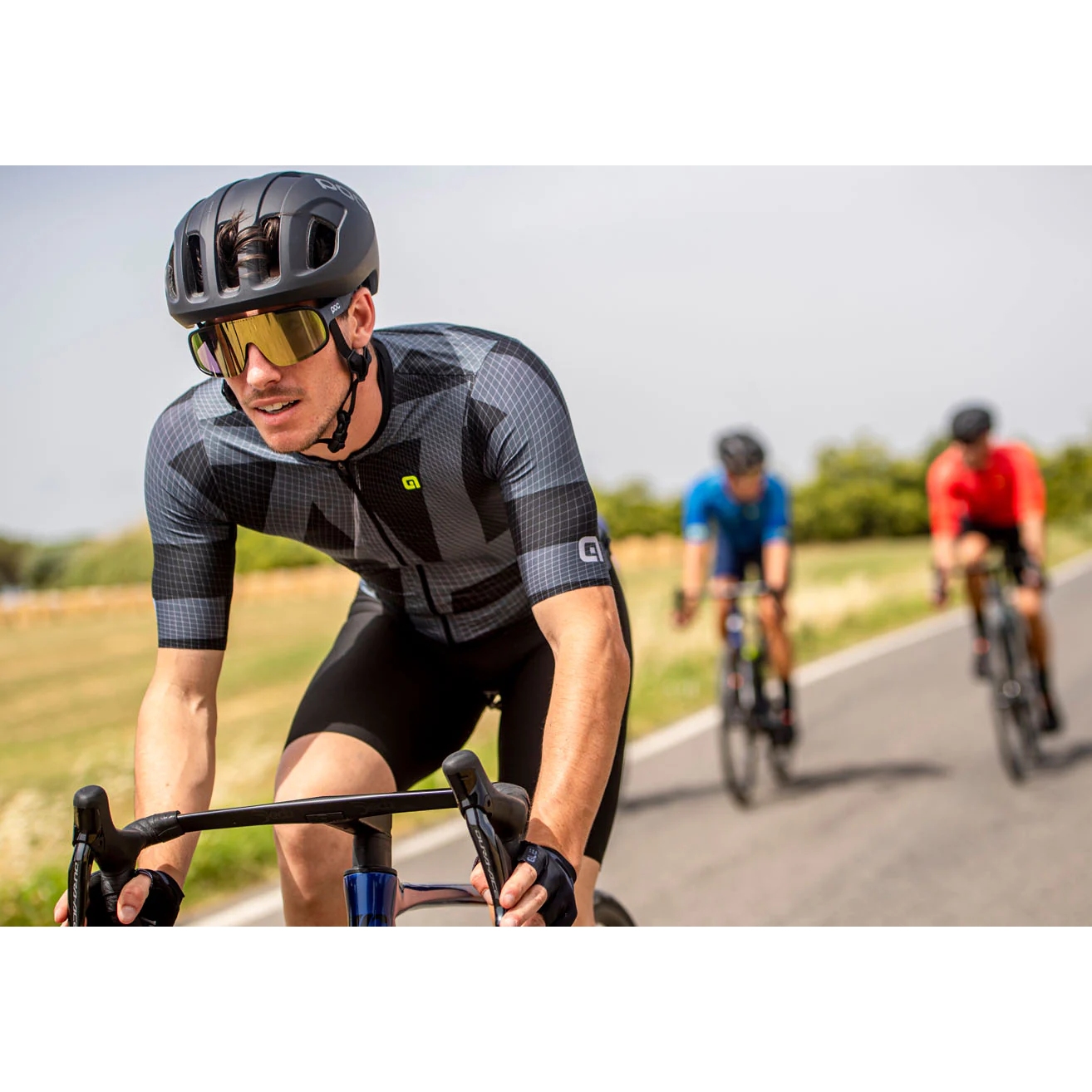 KEMALOCE Maglia Da Ciclismo Da Uomo 100% Poliestere