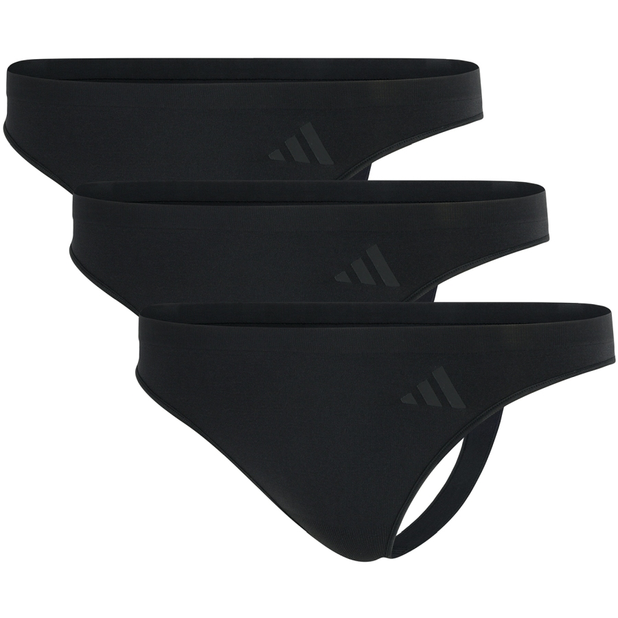Produktbild von adidas Sports Underwear Sport Active Ultimate Stretch Low Rise Tanga Damen - 3er-Pack - 000 black